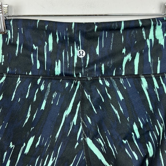Lululemon Wunder Under Crop III Painted Leggings Sz 6 - Picture 8 of 11